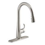 Grifería con sensor y manguera extraíble