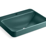 Lavamanos rectangular vessel