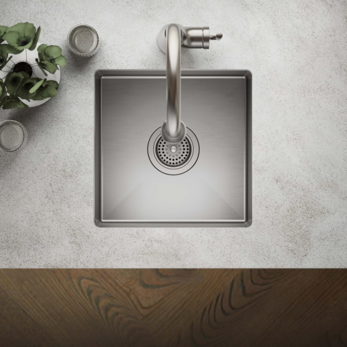 Fregadero bajo encimera para bar de un pozo 15" - Imagen 2