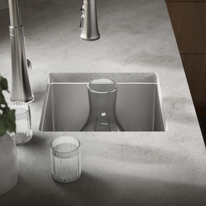 Fregadero bajo encimera para bar de un pozo 15" - Imagen 3