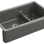 Fregadero bajo encimera 36' con delantal alto