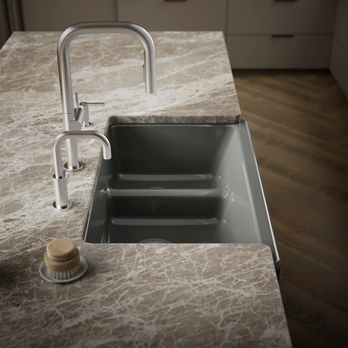 Fregadero bajo encimera 36' con delantal alto - Imagen 3