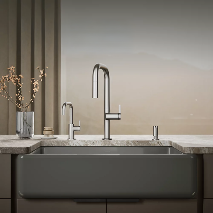 Fregadero bajo encimera 36' con delantal alto - Imagen 4