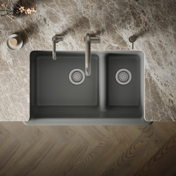 Fregadero bajo encimera 36' con delantal alto - Imagen 6