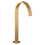 Grifería alta sin manerales con diseño tipo listón