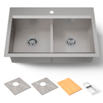 Fregadero de doble pozo