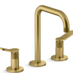 Grifería para lavamanos con manerales tipo palanca