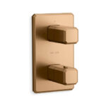 Trim de acabado termostático con control doble para la salida de agua